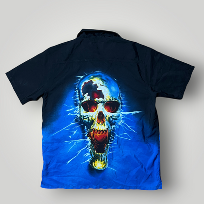 Kick Ass Crew Vintage 2000's Y2K Button Up Graphic Shirt