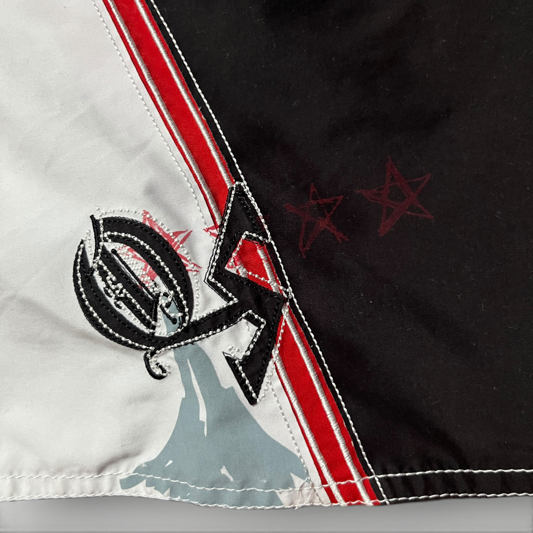 Quiksilver Vintage 2000's Y2K Embroidered Graphic Surf Jorts Shorts