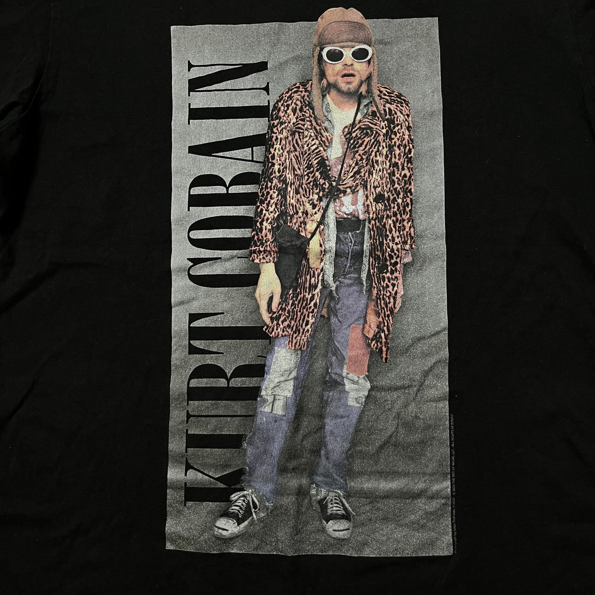 Kurt Cobain Y2K "Leopard Jacket" Graphic T-Shirt 2021
