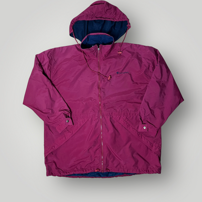 Champion Vintage 90's Hooded Raincoat Windbreaker Jacket