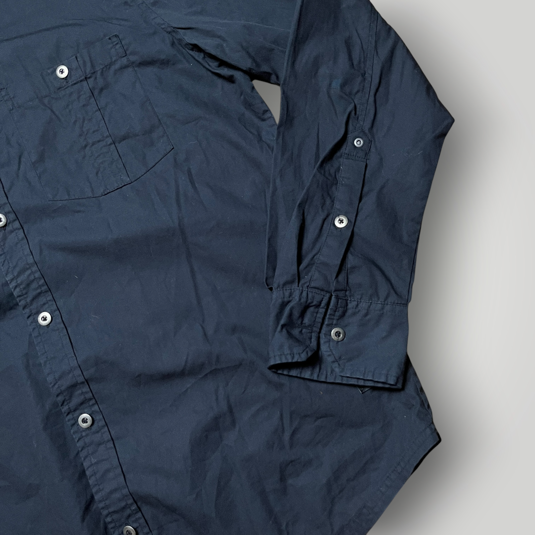 EMP 2000's Style Y2K Graphic Skull Button Up Long Sleeve Shirt