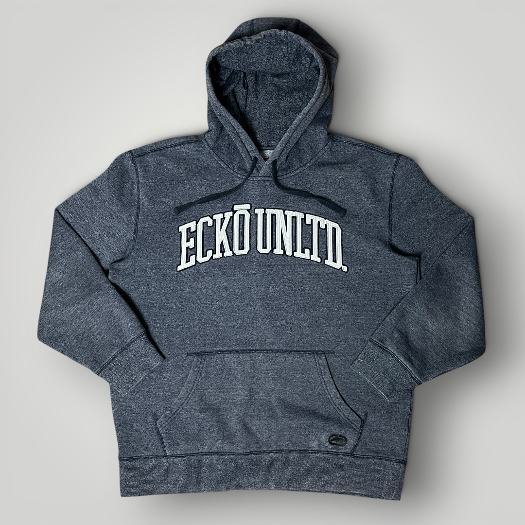 ECKO UNLTD Spell Out Lettered Embroidered Hip-Hop Hoodie