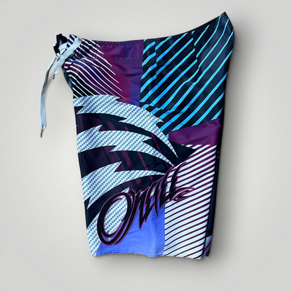 O'Neill Vintage 2000's Y2K Cyber-Surf Graphic Shorts