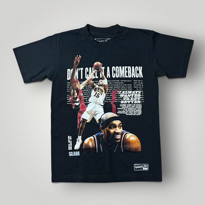 Mitchell & Ness x SLAM Magazine Vince Carter New Jersey Nets "Dont Call it A Comeback" Tubular Knit Heavy Cotton Graphic T-Shirt