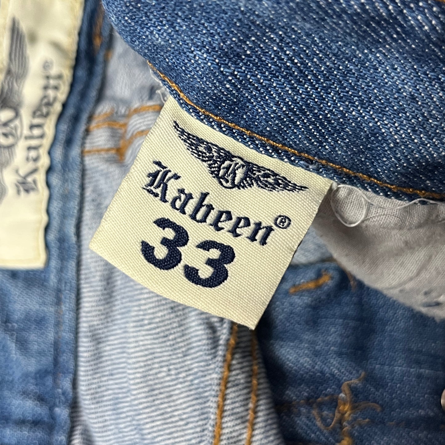 Kabeen Vintage 2000's Y2K Distressed Stacked Fit Heavy Cotton Jeans
