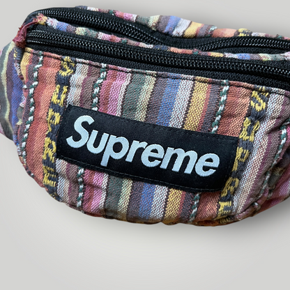 Supreme Box Logo Fanny Pack "Woven Stripe SS20"
