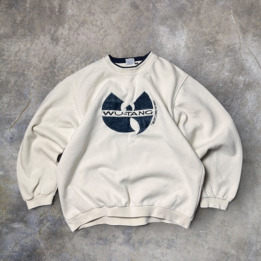 Wu-Tang Vintage 90's Y2K Hip-Hop Boxy Sweatshirt Crewneck !RARE!