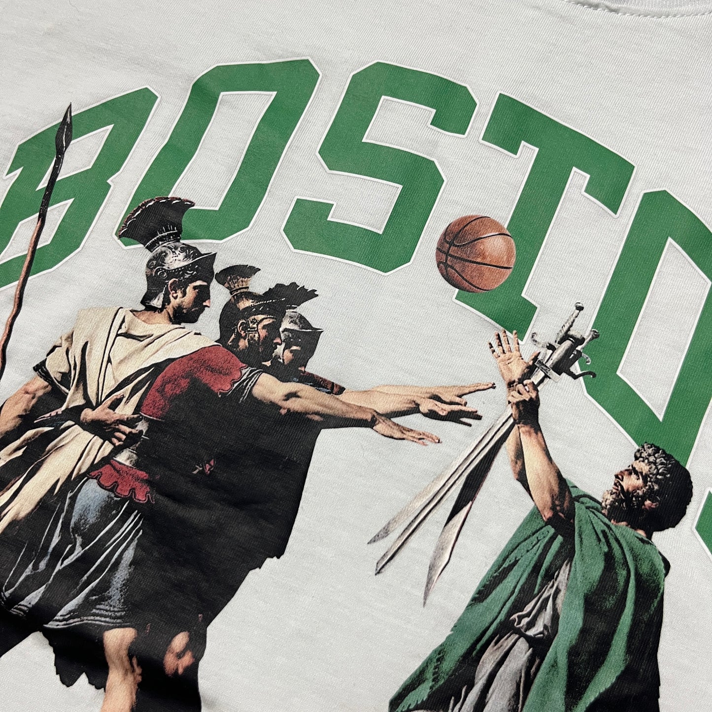 Independent Republic "Boston Legend" Roman Style Heavy Cotton NBA Basketball Graphic Jersey T-Shirt