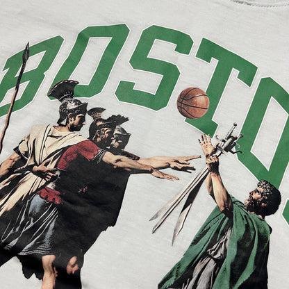 Independent Republic "Boston Legend" Roman Style Heavy Cotton NBA Basketball Graphic Jersey T-Shirt