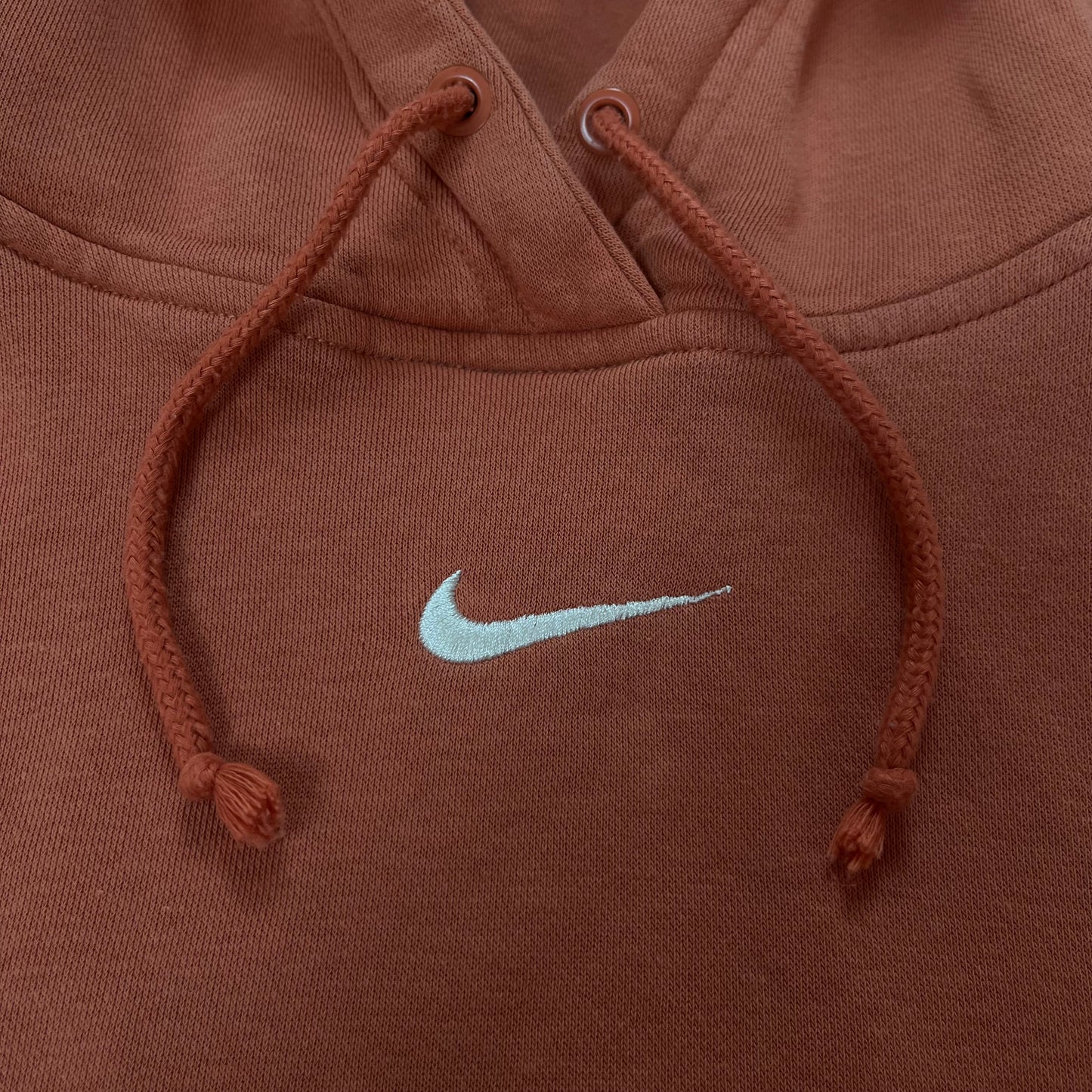Nike Center Swoosh Boxy Peach Pink Oversized Boxy Hoodie