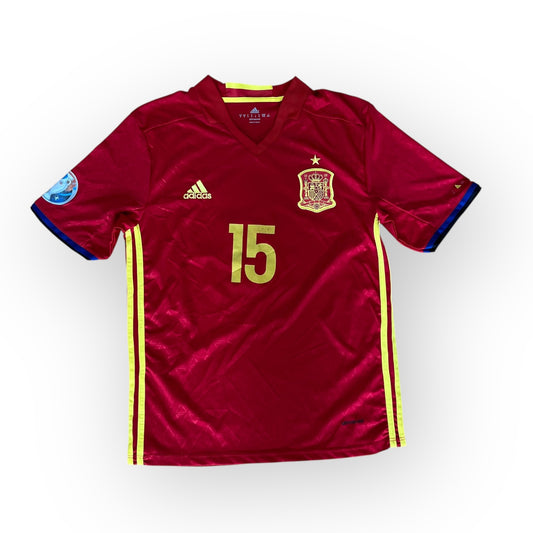 Adidas Spain 2016/2017 Home Ramos #15 Football Jersey T-Shirt (REPLICA)