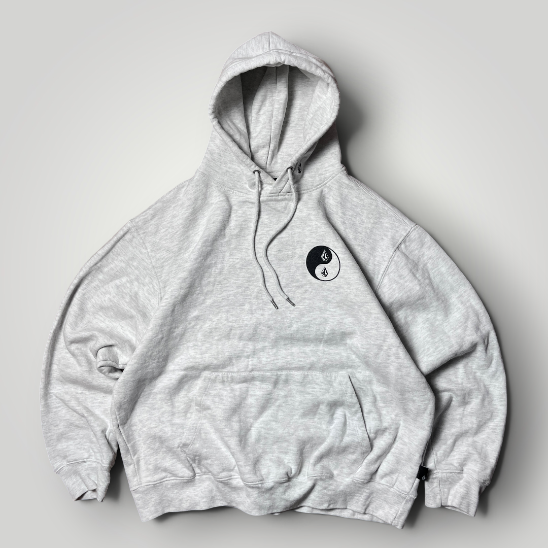 Volcom "Watanie" Heavy Cotton Boxy Y2K Skater Graphic Hoodie