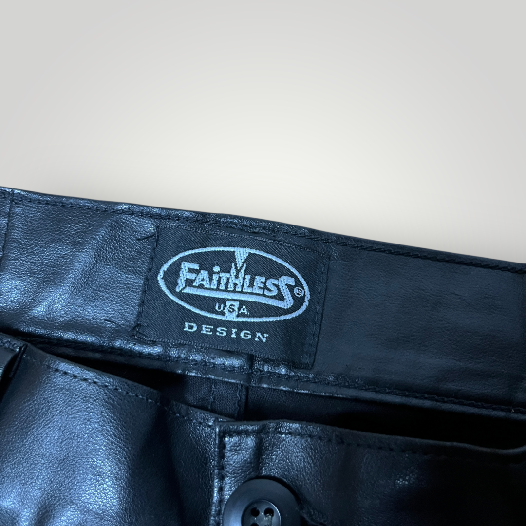 Faithless Vintage 00's Opium Leather Pants !MADE IN ITALY!