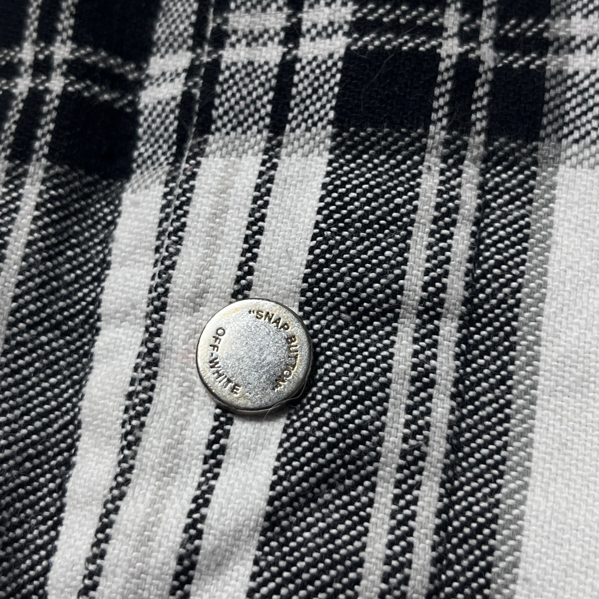 "OFF-WHITE" Hooded Check Flannel Heavy Cotton Shirt Jacket 2018 (Replica)