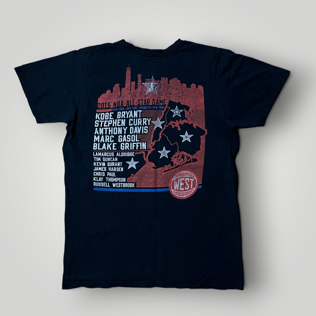 Adidas 2015 NBA West All-Stars "The Go-To Tee" Tubular Knit Basketball Graphic T-Shirt