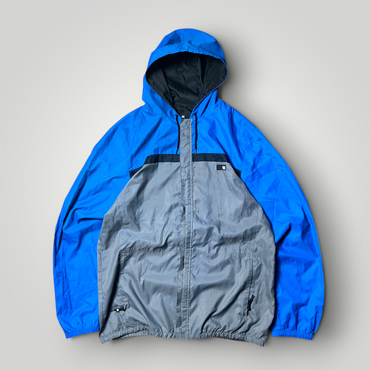 DC Shoes 2000's Y2K Skater Colorblock Hooded Anorak Hip-Hop Windbreaker Jacket