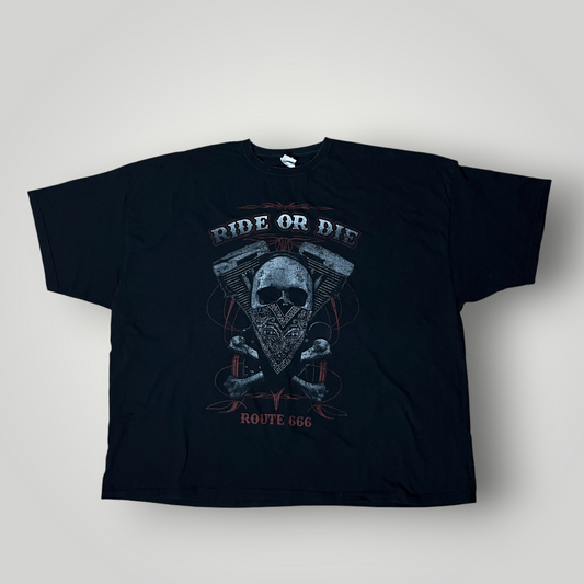 Ride or Die Y2K Biker Graphic T-Shirt
