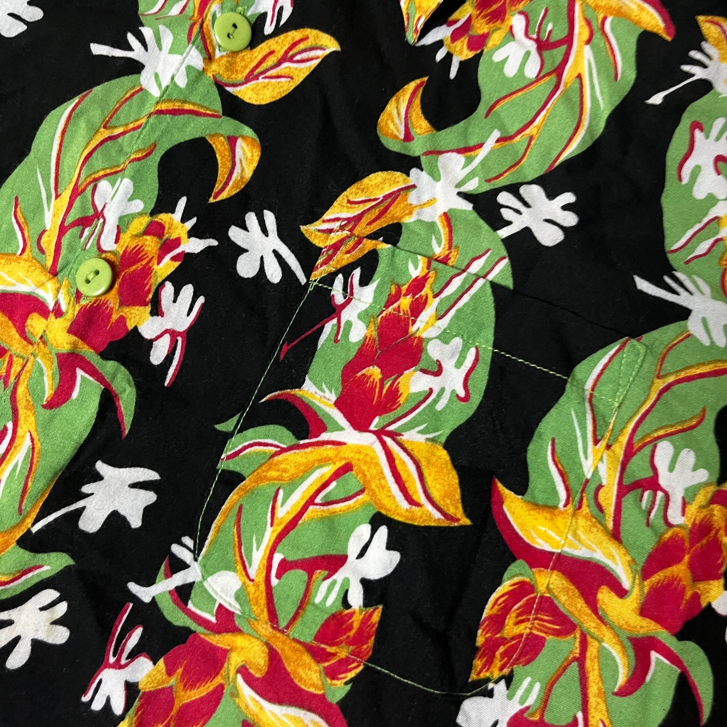 Hawaiian Floral Button Up Shirt