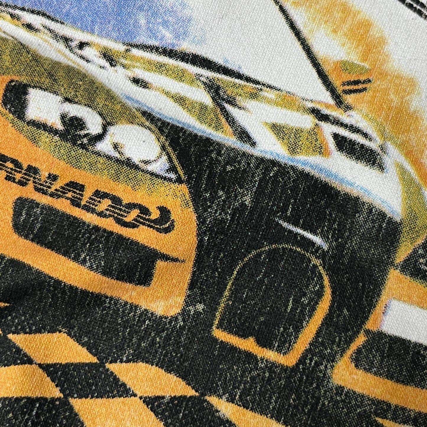 H&M Racing Graphic Quarter Zip Sweatshirt Fleece