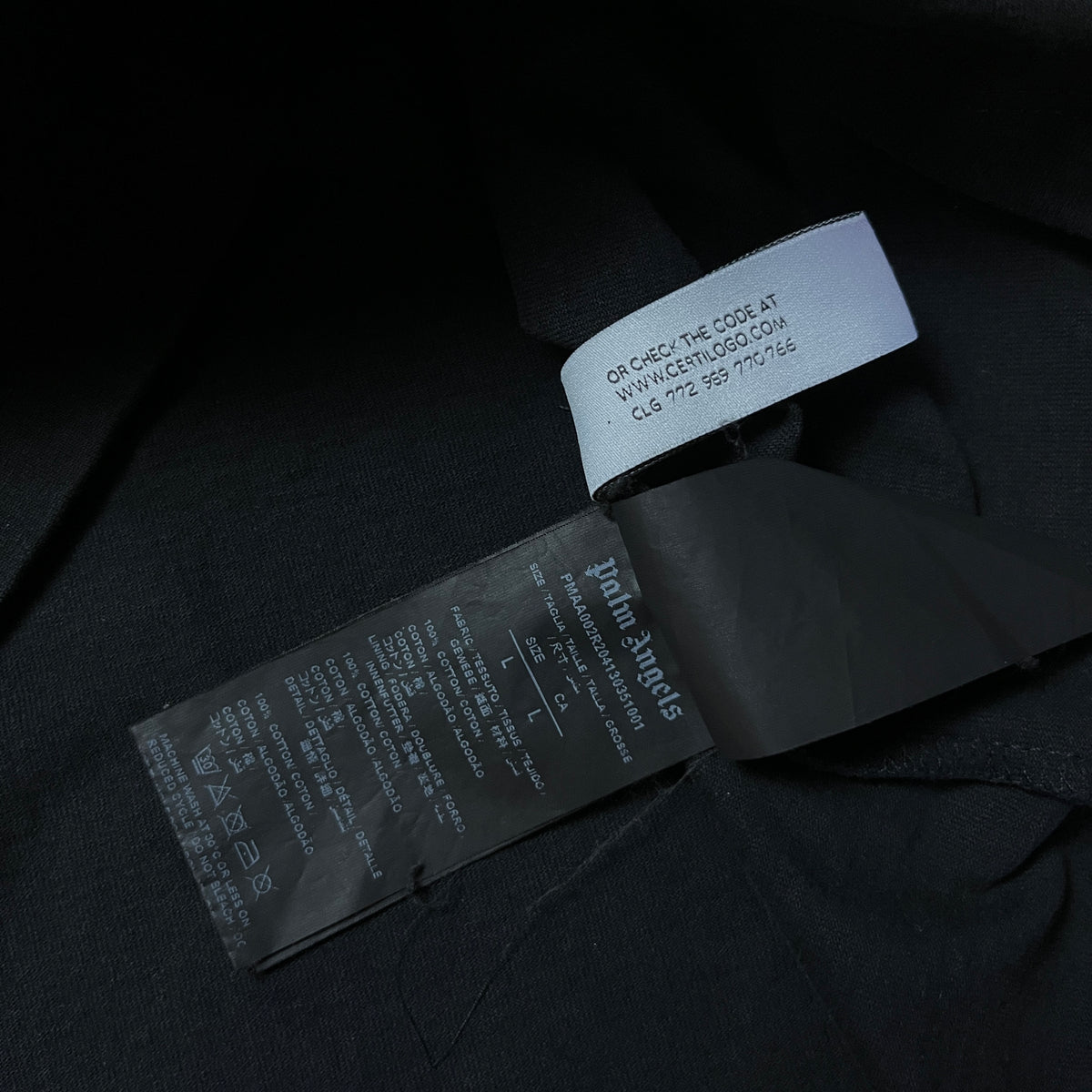 Palm Angels Classic Logo Over Tee Heavy Cotton T-Shirt (Replica)