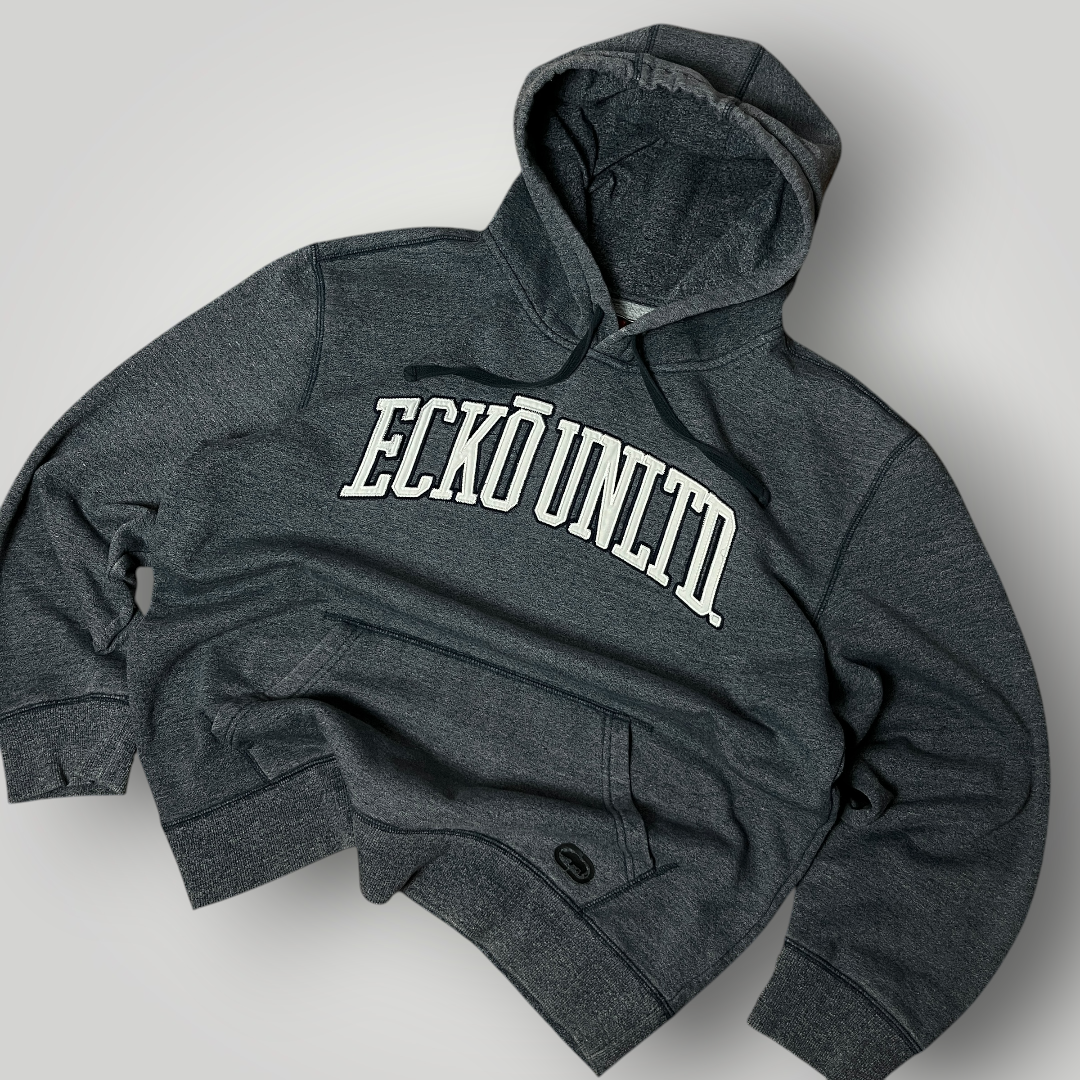 ECKO UNLTD Spell Out Lettered Embroidered Hip-Hop Hoodie