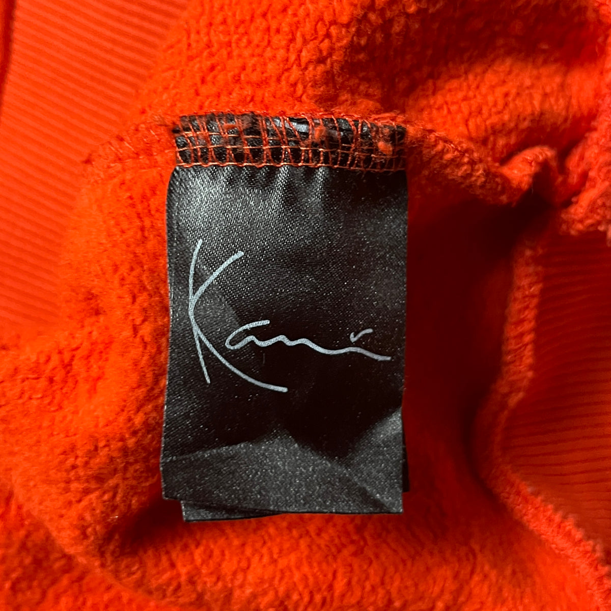 Karl Kani Embroidered Signature Y2K Cropped Boxy Heavy Cotton Hoodie (Дамско)