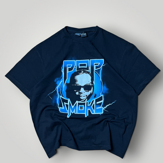 Pop Smoke "Shoot For The Stars" Boxy Fit Y2K Graphic T-Shirt