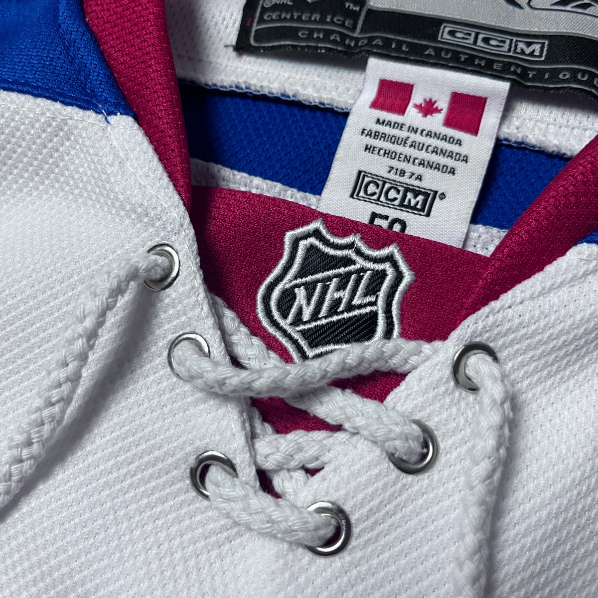 Reebok x NHL New York Rangers Vintage 2005/2007 Henrik Lundqvist 30 Ice Hockey Jersey Long Sleeve Shirt