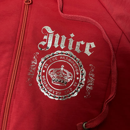 Juice Y2K Zip-Up Graphic Hoodie (Дамско)