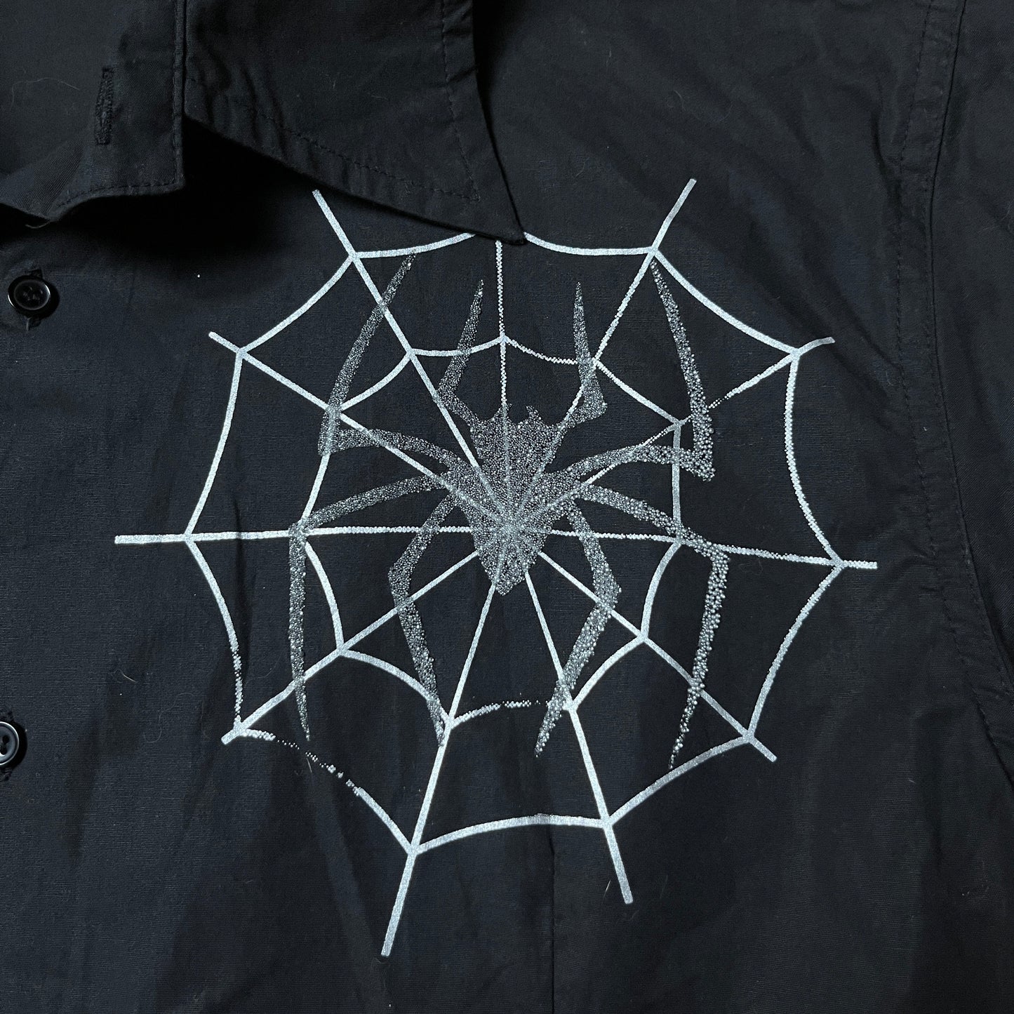 Gothic Western Long Sleeve Button Down Y2K Graphic Shirt
