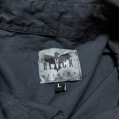 EMP 2000's Style Y2K Graphic Skull Button Up Long Sleeve Shirt