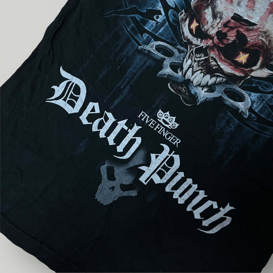 Spiral Five Finger Death Punch "Game Over" Y2K Vintage 00's Style Graphic T-Shirt