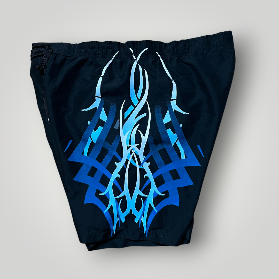 BPC Y2K Tribal Graphic Surf Shorts