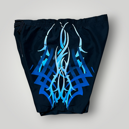 BPC Y2K Tribal Graphic Surf Shorts