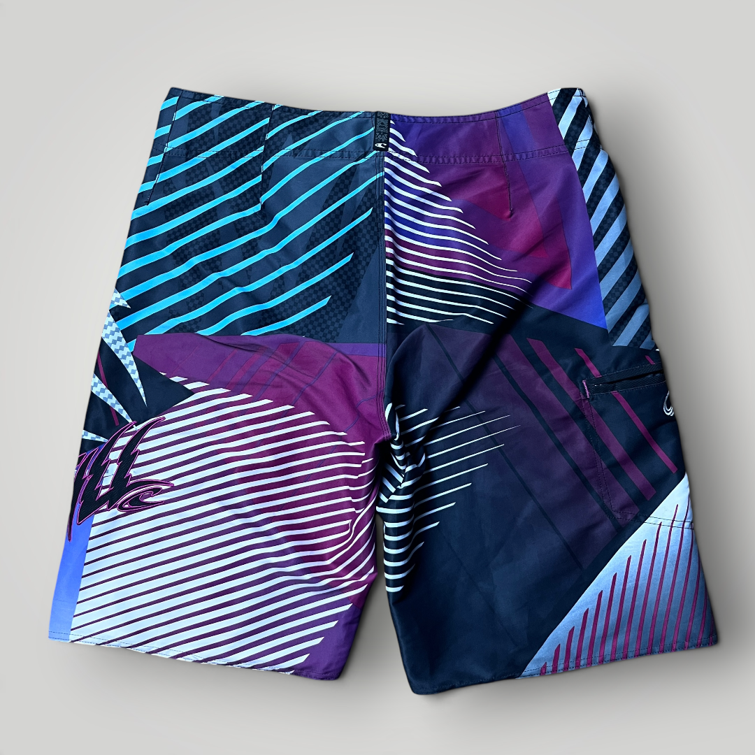 O'Neill Vintage 2000's Y2K Cyber-Surf Graphic Shorts