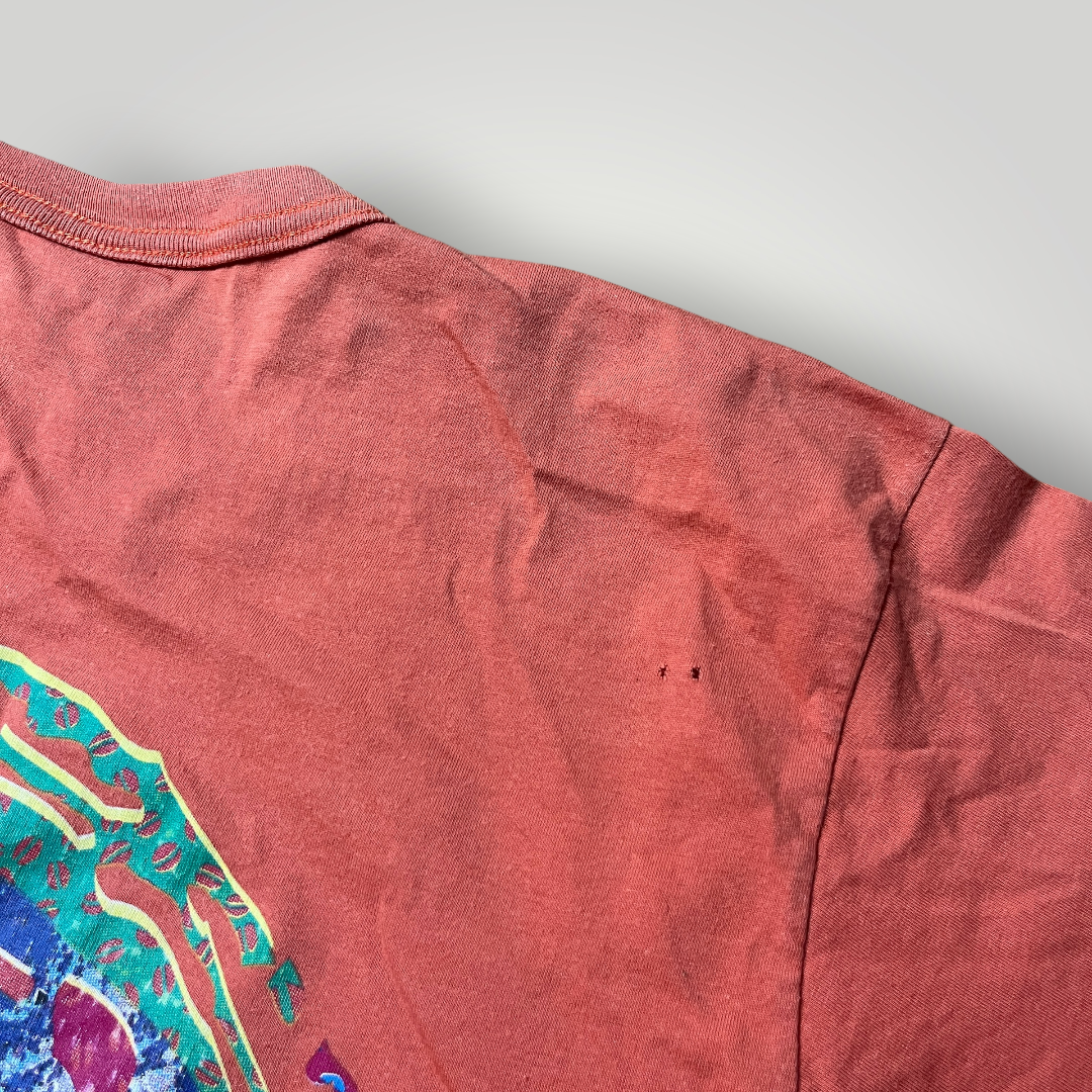 Sergio Tacchini Vintage 90's Single Stitch Tubular Knit Made in Italy Graphic T-Shirt