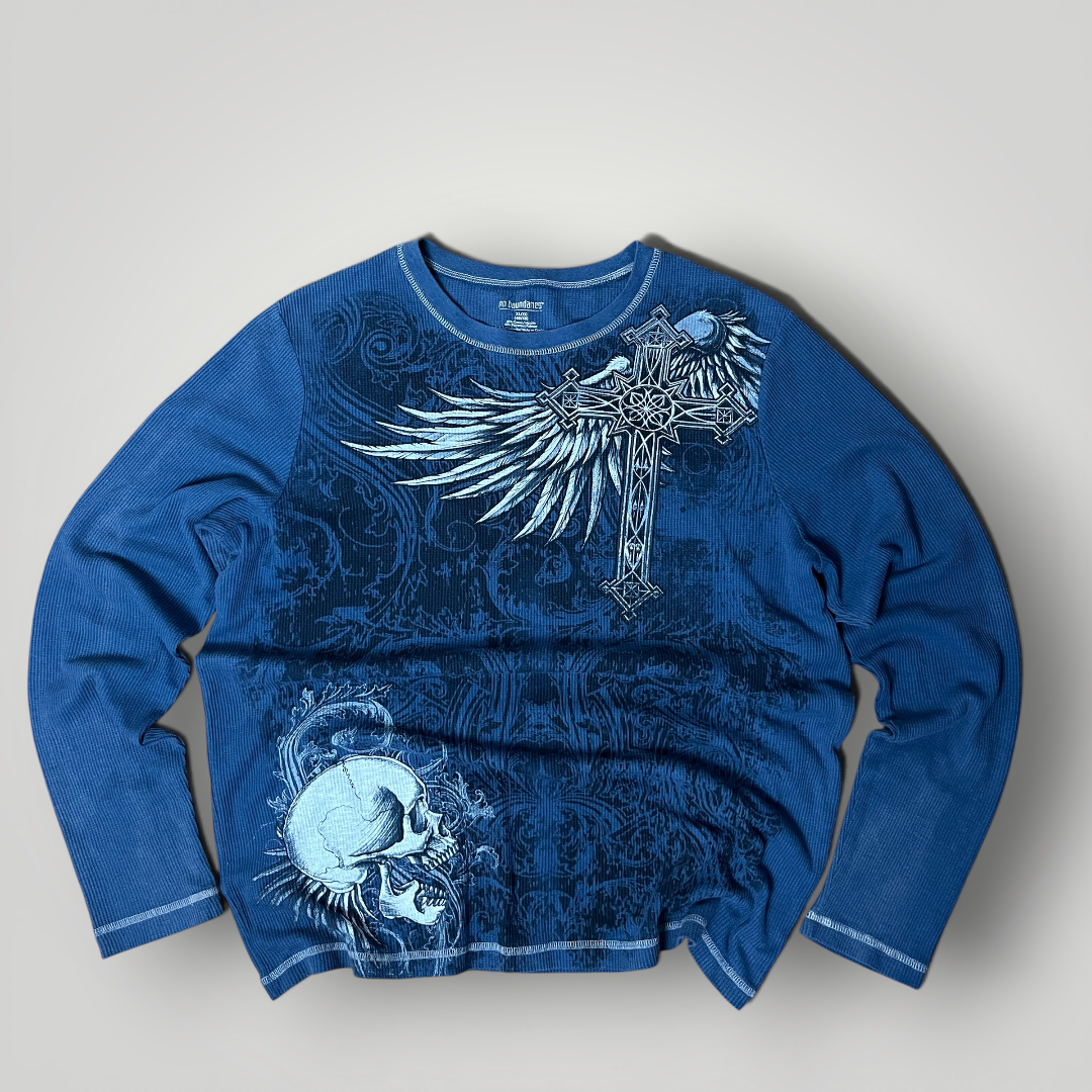 No Boundaries Y2K Graphic Thermal Long Sleeve Shirt