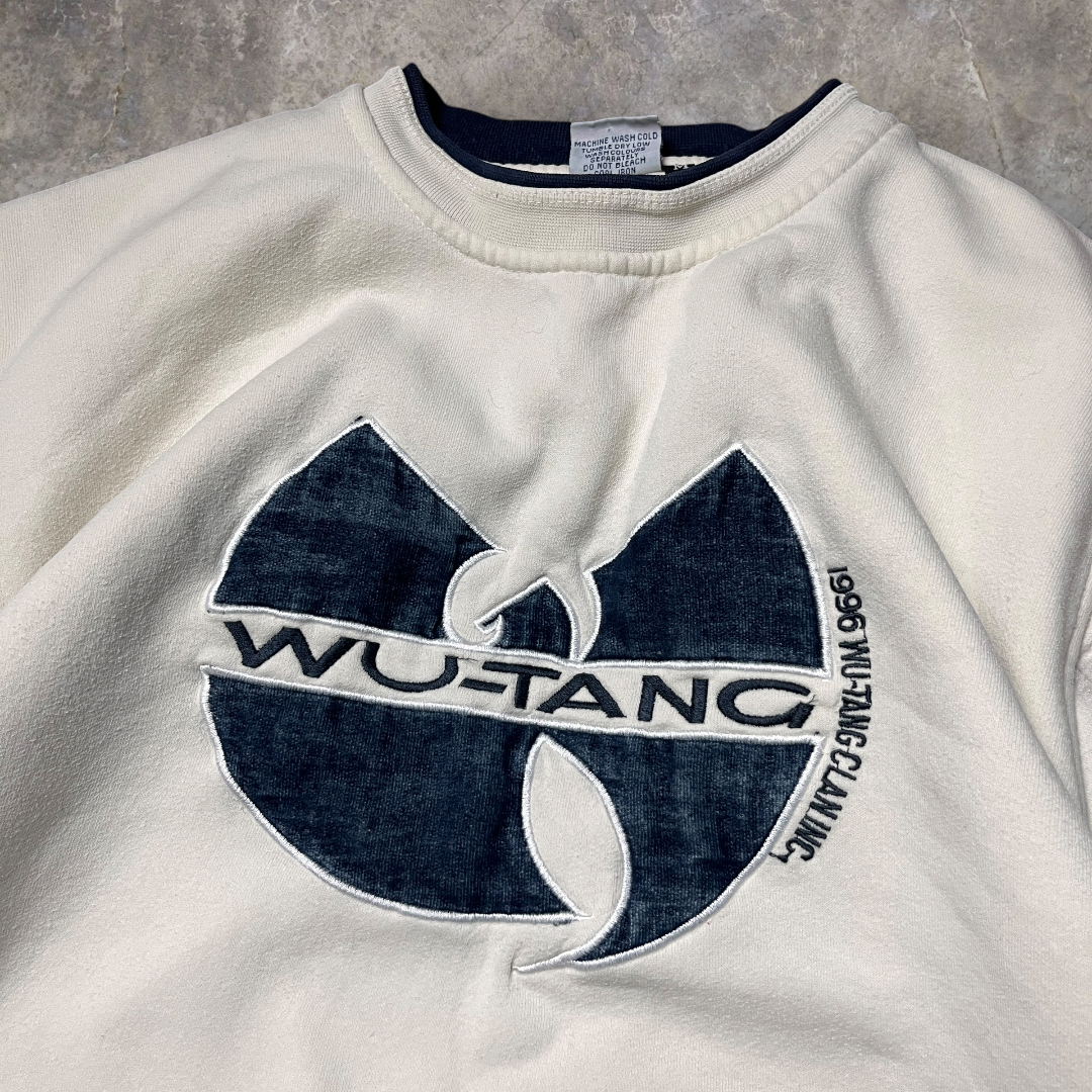 Wu-Tang Vintage 90's Y2K Hip-Hop Boxy Sweatshirt Crewneck !RARE!