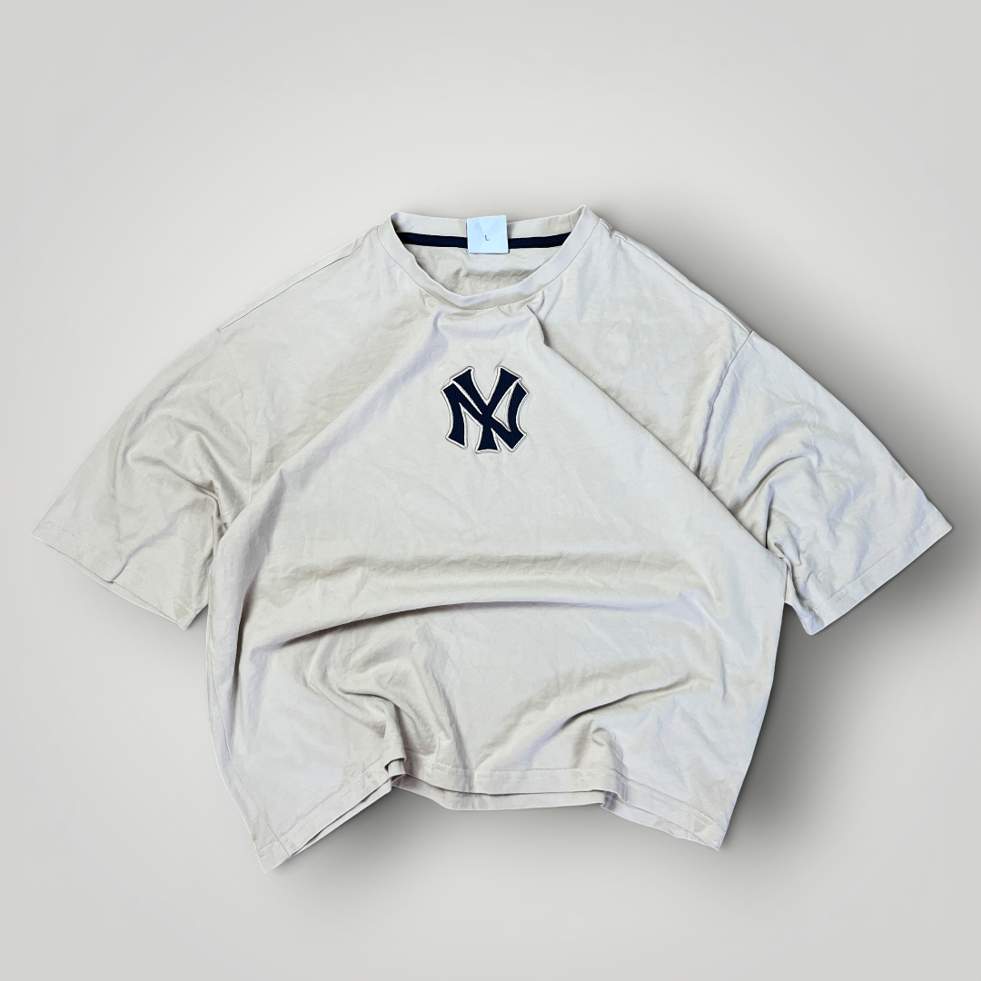 New York Yankees x New Era Heavy Cotton Boxy Fit Y2K Hip-Hop T-Shirt