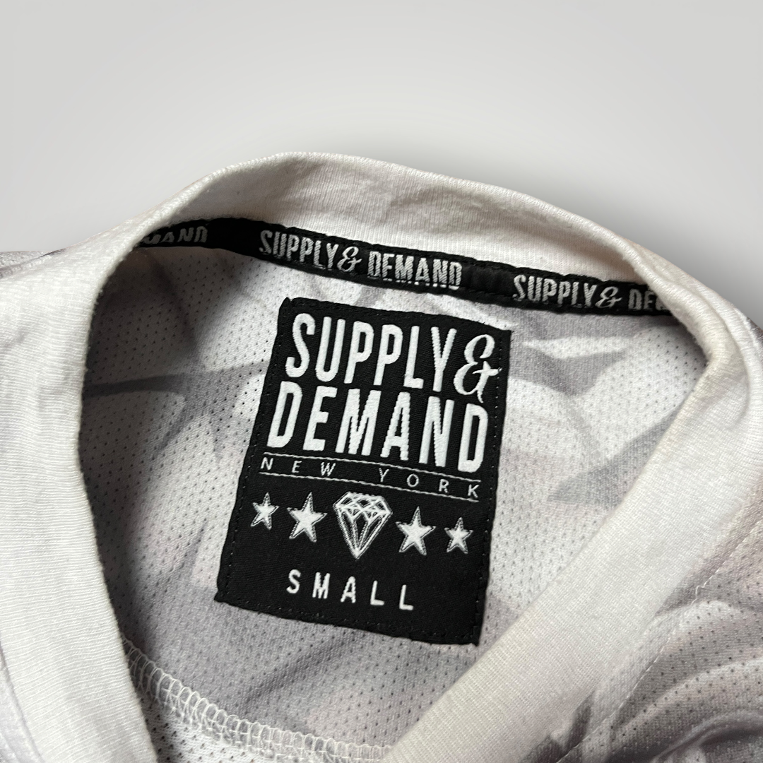 Supply & Demand 2016 Drop "Warrior" Y2K Hip-Hop Swag Graphic Zip Jersey T-Shirt