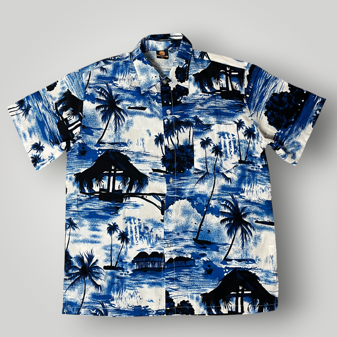 GTA Vice City Inspired Button Up Hawaiian Shirt