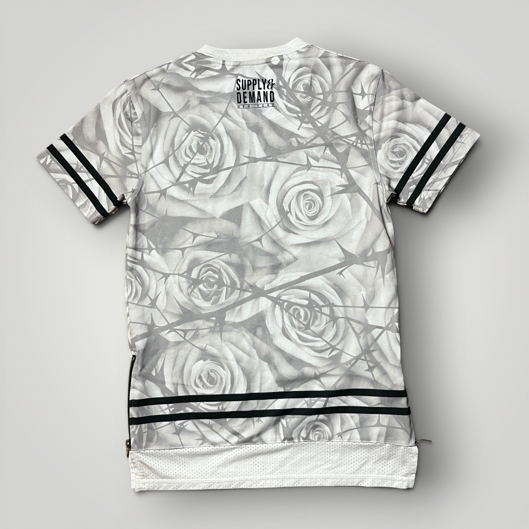 Supply & Demand 2016 Drop "Warrior" Y2K Hip-Hop Swag Graphic Zip Jersey T-Shirt
