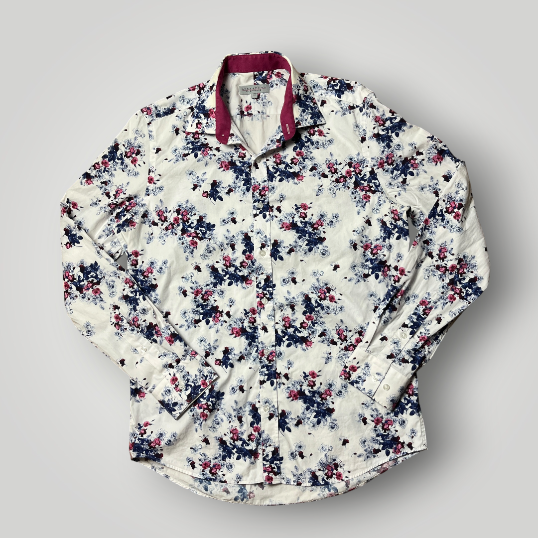 Alexandre Floral Luxury Casual Button Up Long Sleeve Shirt