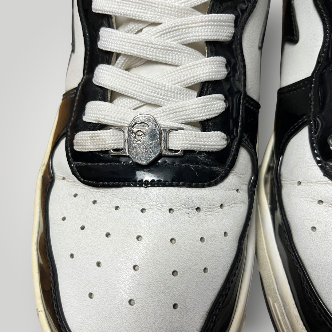 A Bathing Ape BAPE STA Low Black/White (Replica)