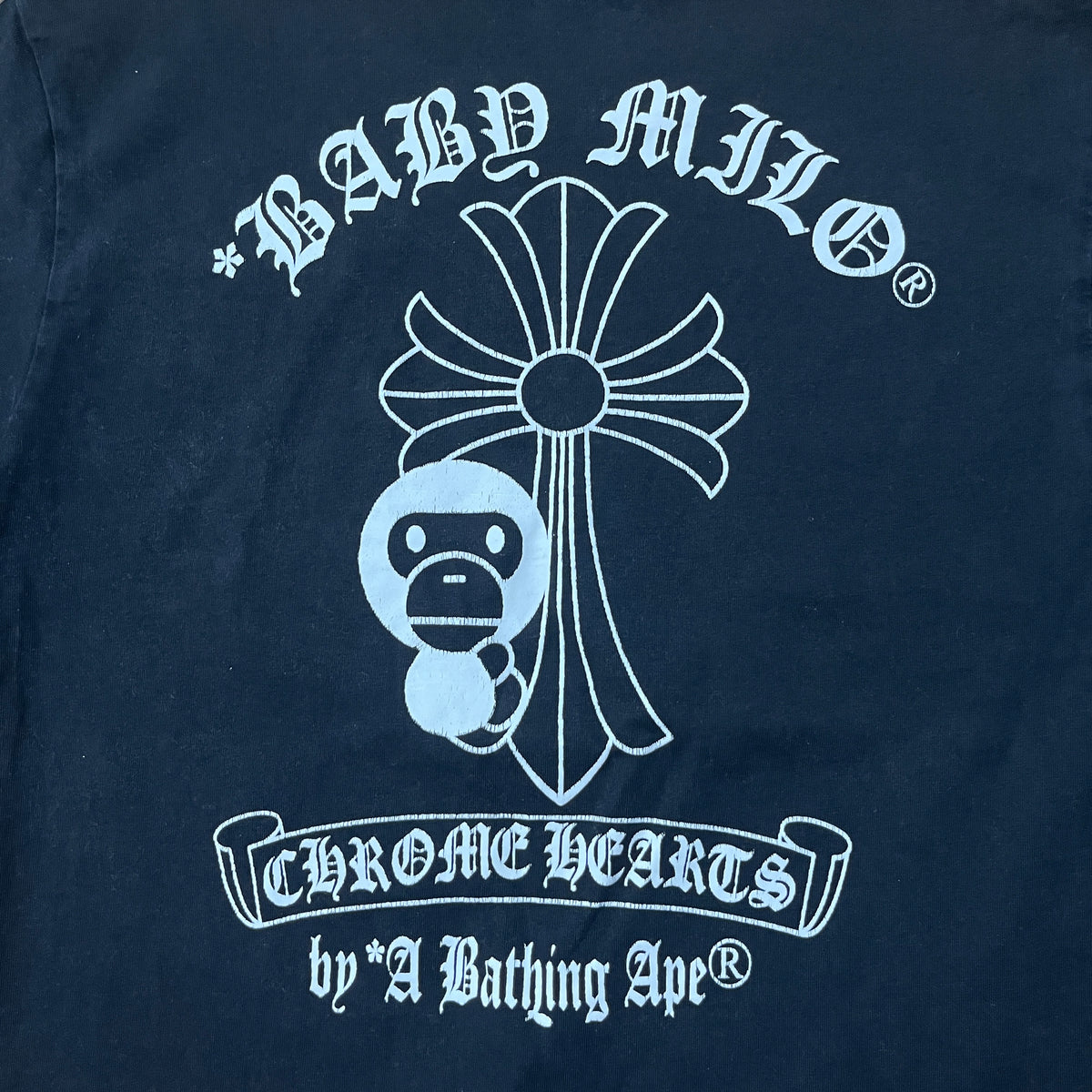 BAPE A Bathing Ape x Chrome Hearts Heavy Cotton Graphic T-Shirt (Replica)