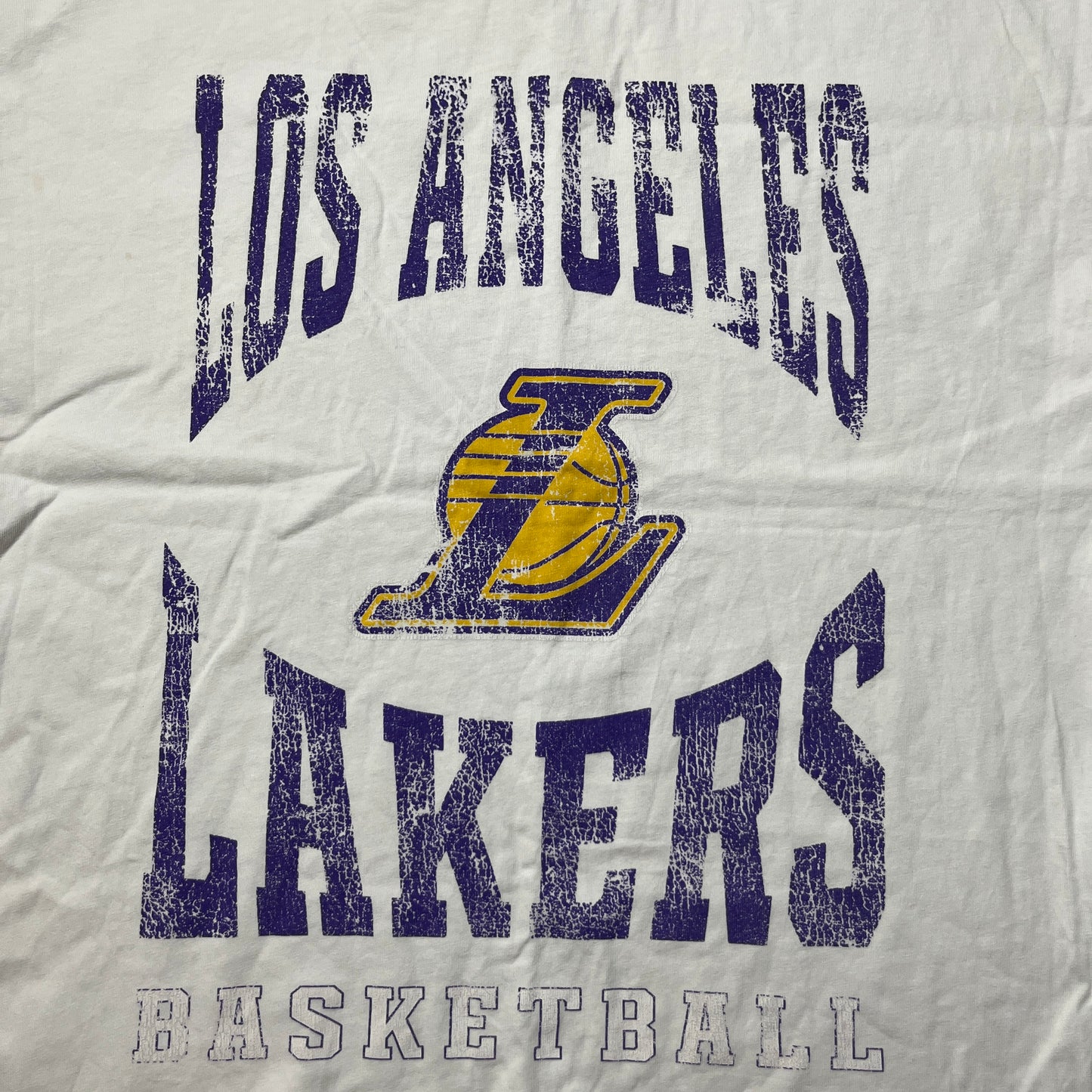 NBA Lakers Los Angeles Heavy Cotton Modern Vintage Wash T-Shirt
