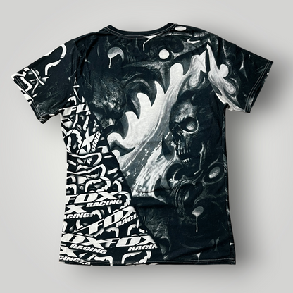 FOX Racing Y2K Fighter Goth Graphic All Over Print T-Shirt