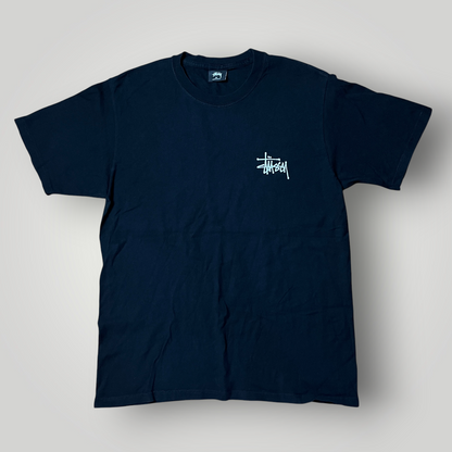 Stussy "Peace Pot" Heavy Cotton Tubular Knit Y2K Graphic Skater T-Shirt
