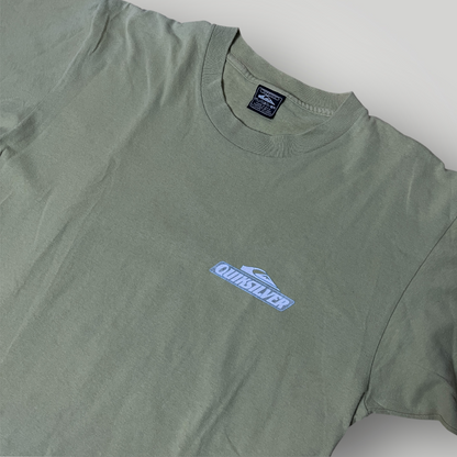 Quiksilver Vintage 90's USA MADE Y2K Heavy Cotton Single Stitch Graphic T-Shirt