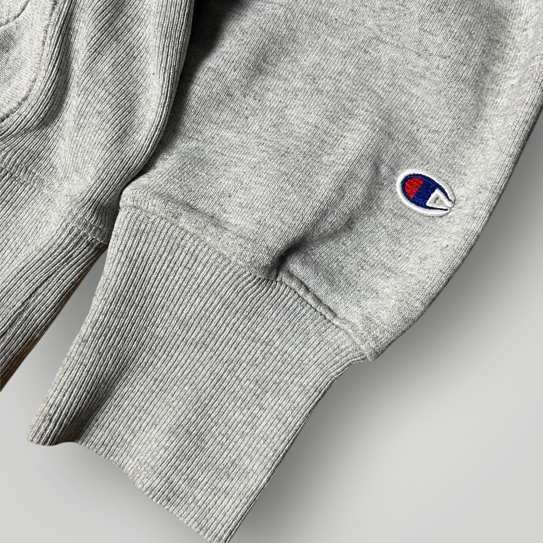 Champion Vintage "Reverse Weave Warm Up" Heavy Cotton Boxy Embroidered Hoodie (430GSM)